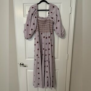 Free People Dahlia Dress in Lavender Frost size M